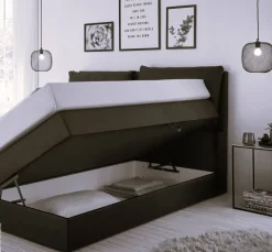 Boxspringbett Lissy schwarz Liegefläche B/L: ca. 140x200 cm