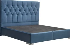 Boxspringbett Lydia blau Liegefläche B/L: ca. 200x200 cm