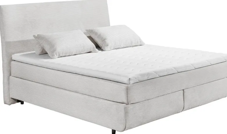 Boxspringbett Marbella Silbergrau Liegefläche B/L: ca. 180x200 cm