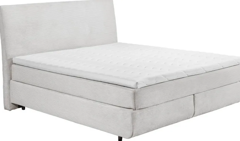 Boxspringbett Marbella Silbergrau Liegefläche B/L: ca. 180x200 cm