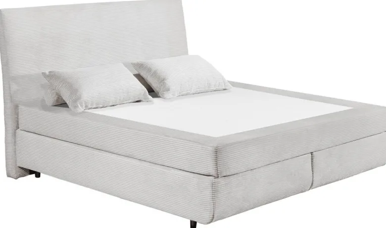 Boxspringbett Marbella Silbergrau Liegefläche B/L: ca. 180x200 cm