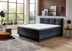 Boxspringbett Portage blau Liegefläche B/L: ca. 180x200 cm