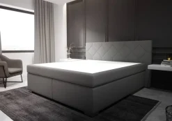 Boxspringbett Wien grau Liegefläche B/L: ca. 180x200 cm