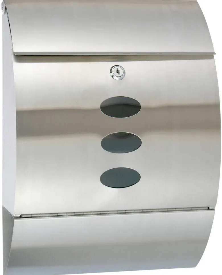 Briefkasten Edelstahl B/T/L: ca. 30x12x40 cm