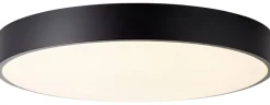 Brilliant Deckenleuchte Slimline G97014/76 schwarz weiß Metall Kunststoff H/D: ca. 8,5x49 cm