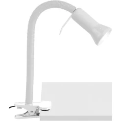 Brilliant Klemmleuchte Flex weiß Metall Kunststoff B/H: ca. 23x52 cm E14 1 Brennstellen