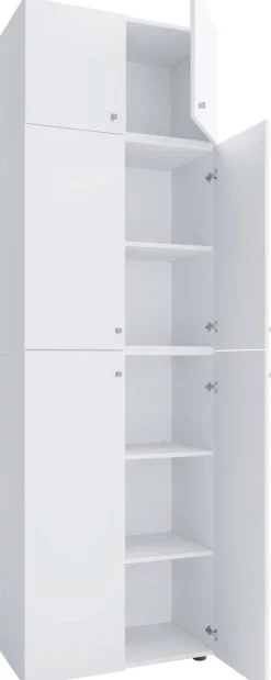 Büroschrank Lona weiß B/H/T: ca. 70x223x39 cm