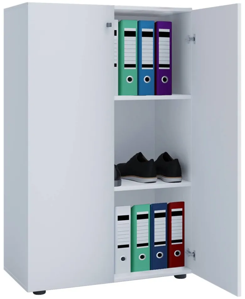 Büroschrank Lona XL weiß B/H/T: ca. 70x110x39 cm