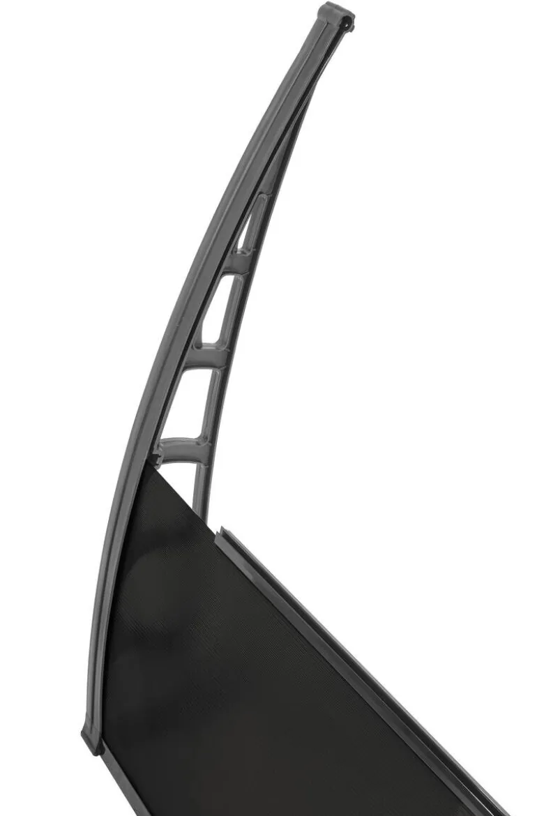 Brosplast Vordach schwarz B/H/L: ca. 240x23x105 cm