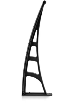 Brosplast Vordach schwarz B/H/L: ca. 120x23x70 cm