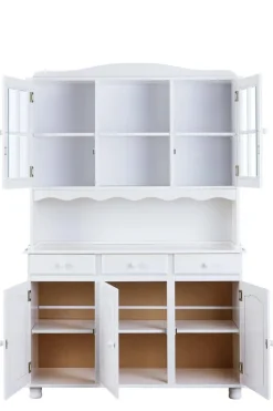 Buffet Siena weiß lackiert Kiefer B/H/T: ca. 130x198x43 cm
