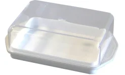 Butterdose weiß B/H/L: ca. 9,2x4,7x15,3 cm