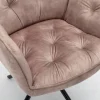 byLIVING Sessel SARINA 2er-Set beige Vintage Samt Metall B/H/T: ca. 59,5x89x62 cm