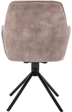 byLIVING Sessel SARINA 2er-Set beige Vintage Samt Metall B/H/T: ca. 59,5x89x62 cm