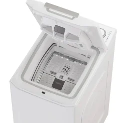 Candy Toplader-Waschmaschine TCA284TM5-S weiß B/H/T: ca. 41x86x60 cm ca. 8 kg
