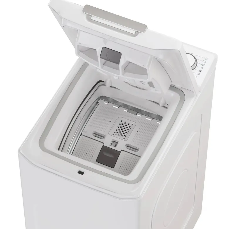 Candy Toplader-Waschmaschine TCA284TM5-S weiß B/H/T: ca. 41x86x60 cm ca. 8 kg