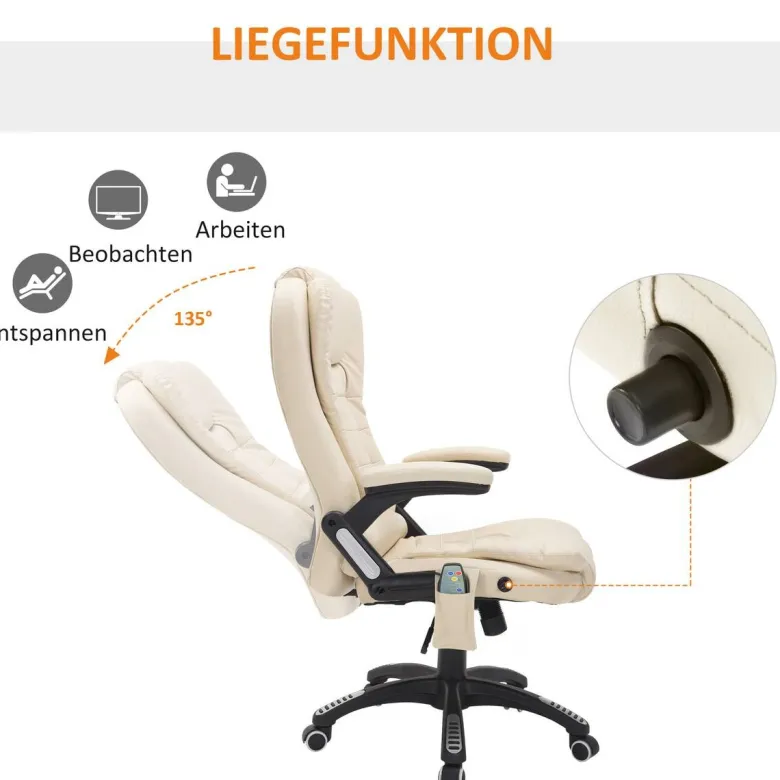 Chefsessel A2-0057 beige PVC Kunstleder