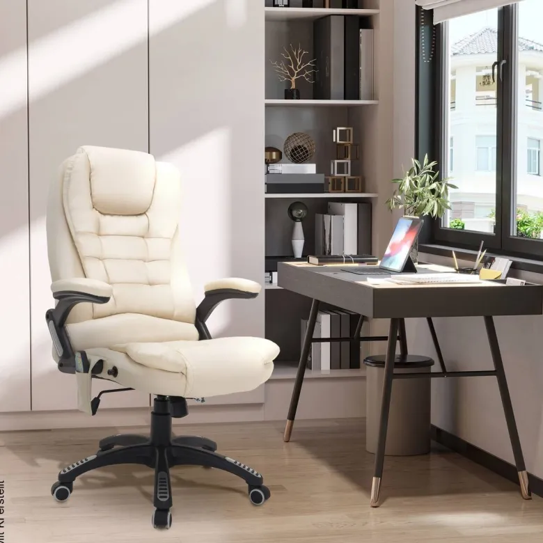 Chefsessel A2-0057 beige PVC Kunstleder