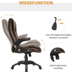 Chefsessel A2-0056 braun PVC Kunstleder