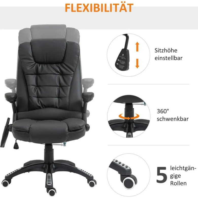Chefsessel A2-0055 schwarz PVC Kunstleder