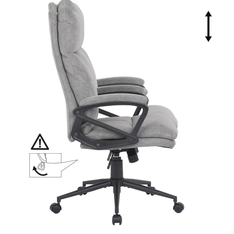Chefsessel Domi grau Stoff