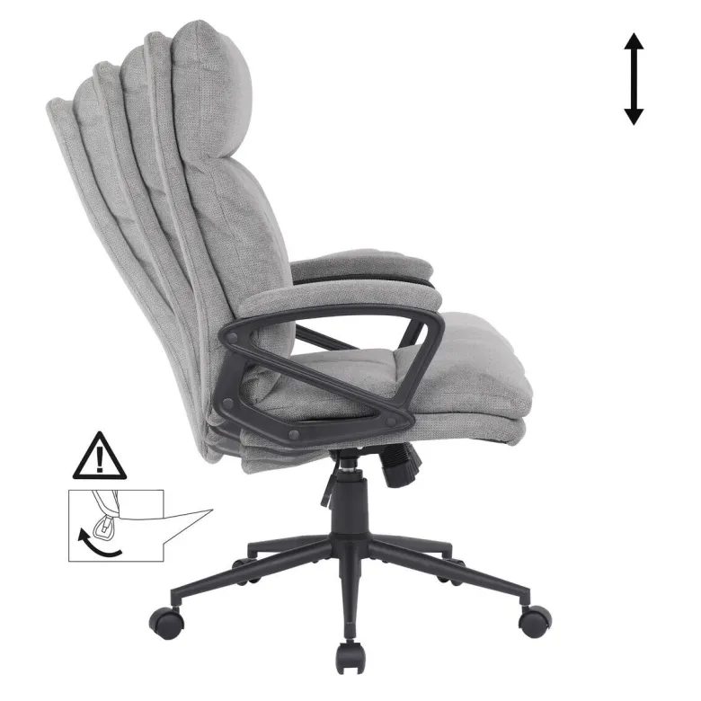 Chefsessel Domi grau Stoff