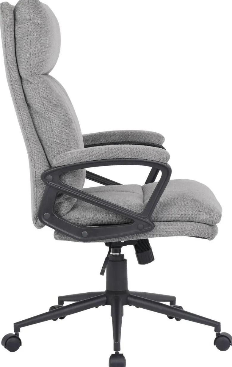 Chefsessel Domi grau Stoff