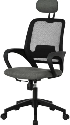 Chefsessel Ela schwarz Stoff