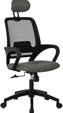 Chefsessel Ela schwarz Stoff