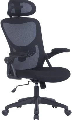 Chefsessel FLEX schwarz schwarz schwarz Webstoff Netzstoff Kunststoff