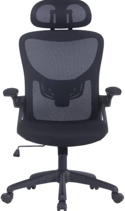 Chefsessel FLEX schwarz schwarz schwarz Webstoff Netzstoff Kunststoff