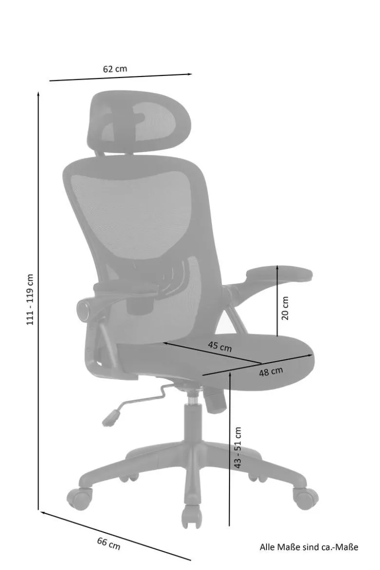 Chefsessel FLEX schwarz schwarz schwarz Webstoff Netzstoff Kunststoff