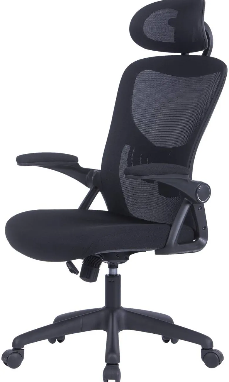 Chefsessel FLEX schwarz schwarz schwarz Webstoff Netzstoff Kunststoff
