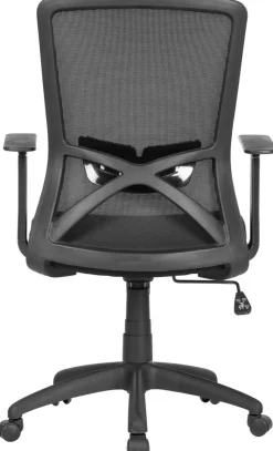 Chefsessel LONG schwarz schwarz schwarz Mesh Webstoff Kunststoff
