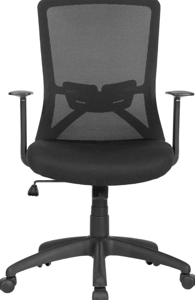 Chefsessel LONG schwarz schwarz schwarz Mesh Webstoff Kunststoff