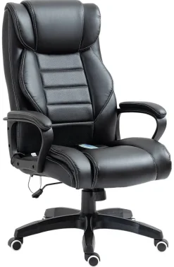 Chefsessel 921-321 schwarz Kunstleder Nylon Kunststoff