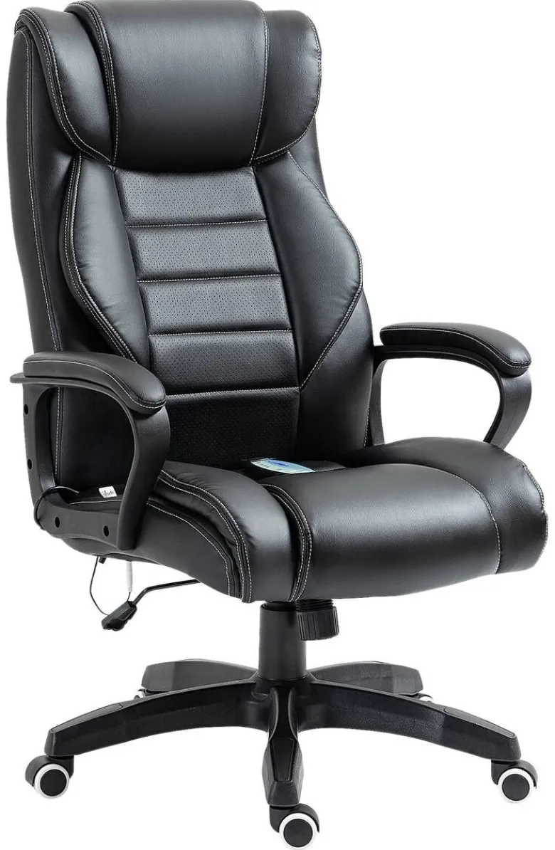 Chefsessel 921-321 schwarz Kunstleder Nylon Kunststoff