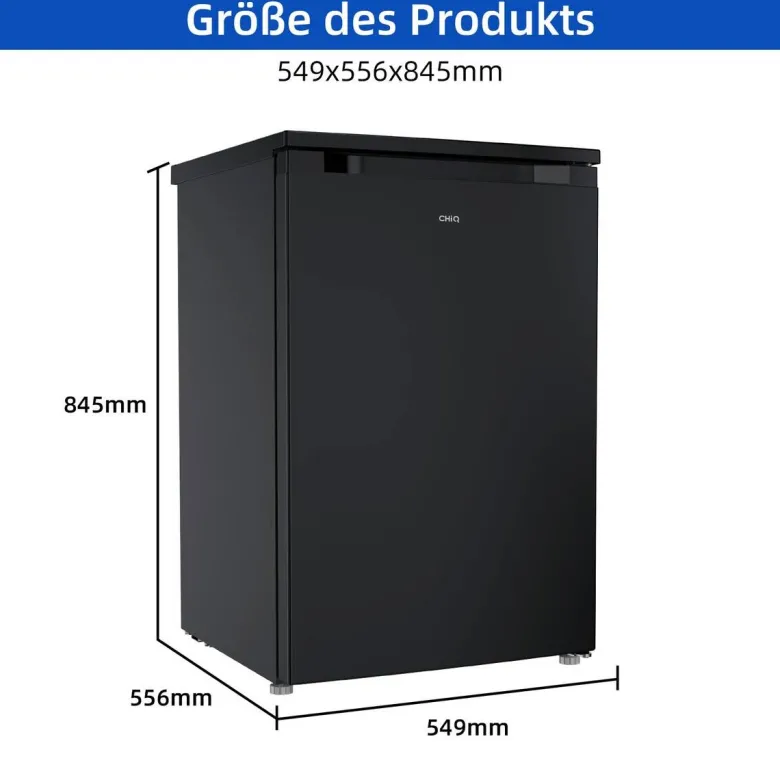 CHiQ Stand-Kühlschrank CKS110CBPO dark Inox B/H/T: ca. 54,9x84,5x55,6 cm