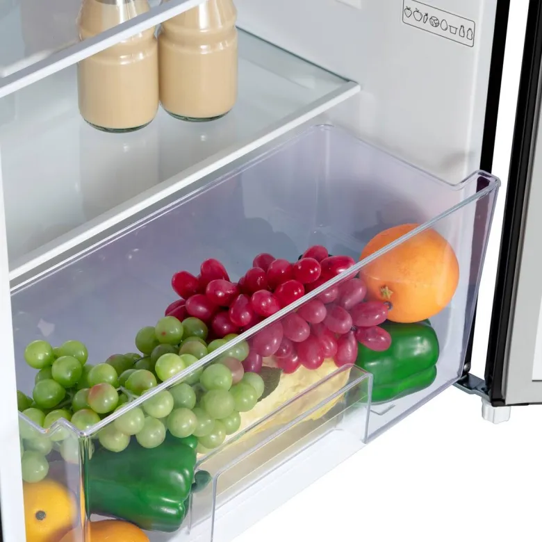 CHiQ Stand-Kühlschrank CKS110CBPO dark Inox B/H/T: ca. 54,9x84,5x55,6 cm
