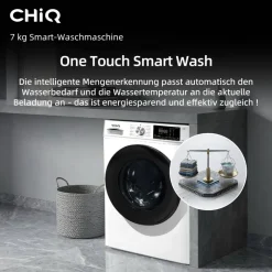 CHiQ Waschmaschine FL70121M3XWGAPO weiß B/H/T: ca. 60x84,7x46,5 cm ca. 70 kg