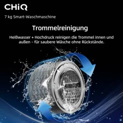 CHiQ Waschmaschine FL70121M3XWGAPO weiß B/H/T: ca. 60x84,7x46,5 cm ca. 70 kg