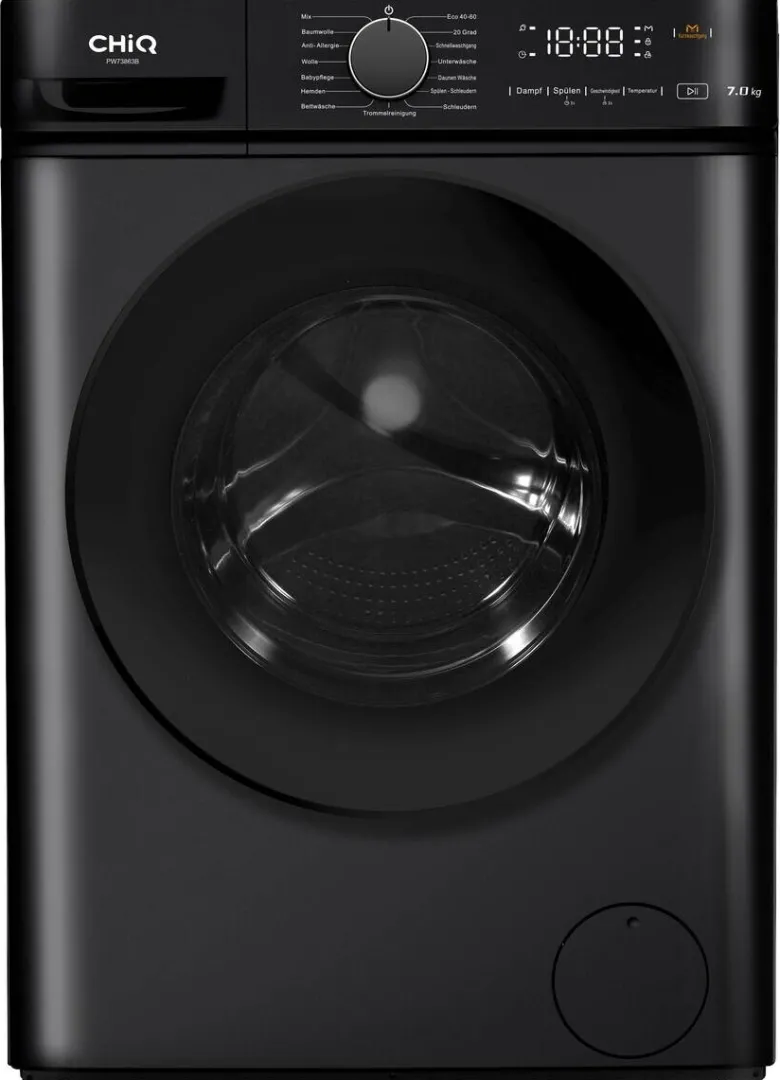 CHiQ Waschmaschine PW73863B schwarz B/H/T: ca. 60x85x46,5 cm ca. 7 kg