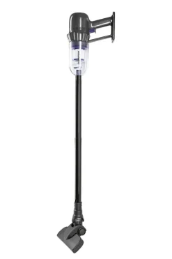 CLEANmaxx Akku-Hand-&-Bodenstaubsauger grau lila B/H/L: ca. 17,5x24,5x36 cm