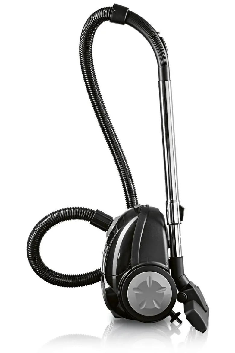 CLEANmaxx Beutelstaubsauger schwarz grau B/H/L: ca. 28x28,5x40 cm