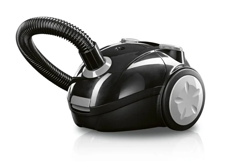 CLEANmaxx Beutelstaubsauger schwarz grau B/H/L: ca. 28x28,5x40 cm
