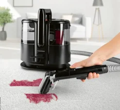 CLEANmaxx Polster -und Teppichreiniger schwarz rot Kunststoff B/H/L: ca. 33,5x33x29,5 cm