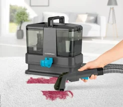 CLEANmaxx Polster -und Teppichreiniger 16382 grau blau Kunststoff B/H/L: ca. 22x27x26 cm