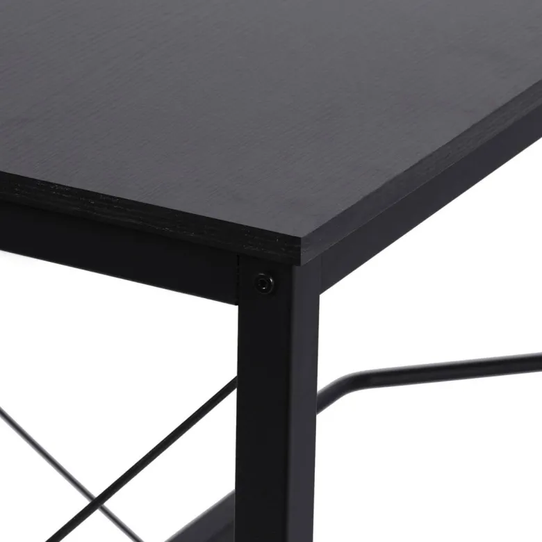 Computertisch 836-122BK schwarz B/H/L: ca. 150x76x150 cm