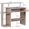 Computertisch Eiche Sonoma Nachbildung B/H/T: ca. 94x90,5x48,5 cm