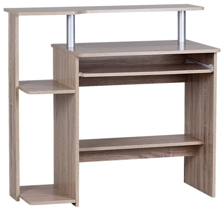 Computertisch Eiche Sonoma Nachbildung B/H/T: ca. 94x90,5x48,5 cm